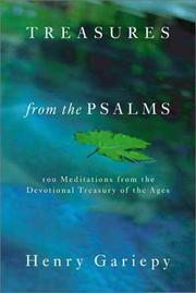 Cover of: Treasures from the Psalms: 100 Meditations from the Devotional Treasury of the Ages