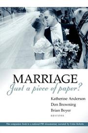 Cover of: Marriage - Just a Piece of Paper?
