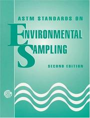 Cover of: ASTM standards on environmental sampling. by American Society for Testing and Materials