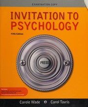 Cover of Invitation to psychology by Carole Wade