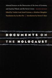 Cover of: Documents on the Holocaust by 