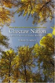 Cover of: Choctaw Nation by Valerie Lambert