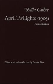 Cover of: April Twilights (1903)