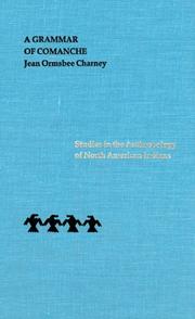 Cover of: A grammar of Comanche by Jean Ormsbee Charney