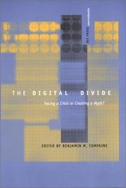 Cover of: The Digital Divide: Facing a Crisis or Creating a Myth? (MIT Press Sourcebooks)
