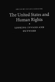 Cover of: The United States and Human Rights by David P. Forsythe