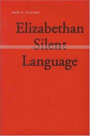 Cover of: Elizabethan silent language