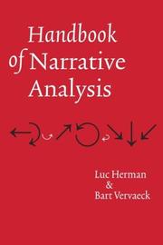 Cover of: Handbook of narrative analysis by Luc Herman