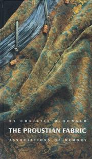 The Proustian fabric by Christie McDonald