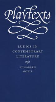 Cover of: Playtexts: ludics in contemporary literature