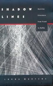 Cover of: Shadow lines: Austrian literature from Freud to Kafka
