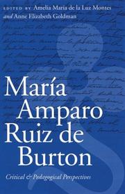 María Amparo Ruiz de Burton by Anne E. Goldman