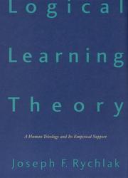 Cover of: Logical learning theory: a human teleology and its empirical support