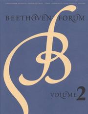 Cover of: Beethoven Forum, Volume 2 (Beethoven Forum)