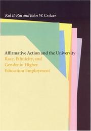 Cover of: Affirmative action and the university: race, ethnicity, and gender in higher education employment