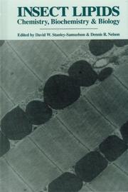 Cover of: Insect lipids by edited by David W. Stanley-Samuelson and Dennis R. Nelson.