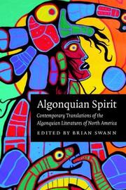 Cover of: Algonquian Spirit by Brian Swann, Brian Swann