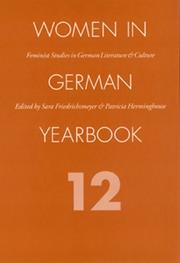 Cover of: Women in German Yearbook, Volume 12 (Women in German Yearbook) by Women in German Yearbook