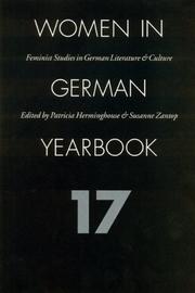 Cover of: Women in German Yearbook, Volume 17 (Women in German Yearbook) by Women in German Yearbook