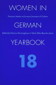 Cover of: Women in German Yearbook, Volume 18 (Women in German Yearbook) by Women in German Yearbook