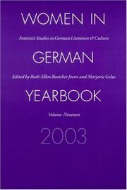 Cover of: Women in German Yearbook, Volume 19 (Women in German Yearbook)