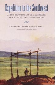 Cover of: Expedition to the Southwest: an 1845 reconnaissance of Colorado, New Mexico, Texas, and Oklahoma