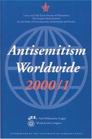 Cover of: Antisemitism Worldwide, 2000/1 (Antisemitism Worldwide) by Stephen Roth Institute