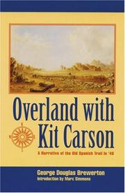 Cover of: Overland with Kit Carson by George Douglas Brewerton