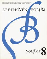 Cover of: Beethoven Forum, Volume 8 (Beethoven Forum) by Beethoven Forum