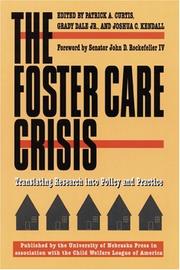 Cover of: The Foster Care Crisis by 