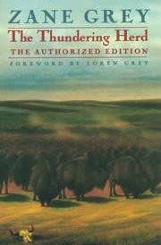 The thundering herd by Zane Grey