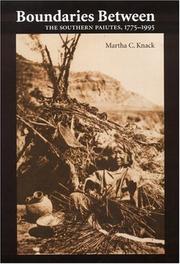 Cover of: Boundaries Between by Martha C. Knack