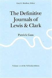 Cover of: The Definitive Journals of Lewis and Clark, Vol. 10 by Meriwether Lewis, William Clark