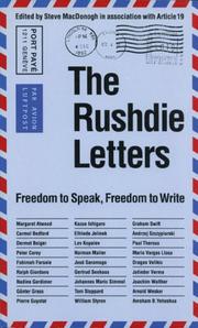 Cover of: The Rushdie letters by edited by Steve MacDonogh in association with Article 19.