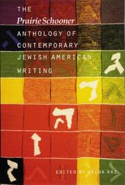 Cover of: The Prairie schooner anthology of contemporary Jewish American writing