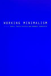 Cover of: Working minimalism
