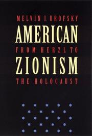 American Zionism from Herzl to the Holocaust cover