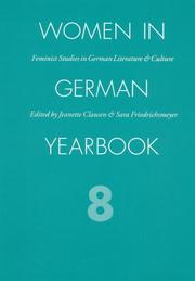 Cover of: Women in German Yearbook, Volume 08 (Women in German Yearbook) by Women in German Yearbook