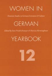 Cover of: Women in German Yearbook, Volume 12 (Women in German Yearbook)