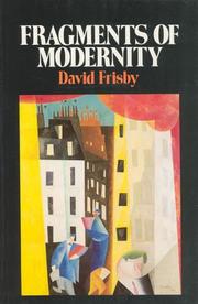 Cover of: Fragments of Modernity by David Frisby