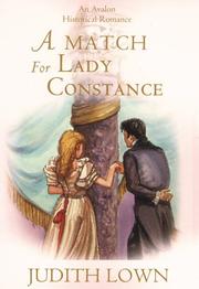 Cover of: A Match For Lady Constance