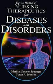 Cover of: Davis's manual of nursing therapeutics for diseases and disorders