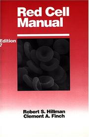 Cover of: Red cell manual by Robert S. Hillman