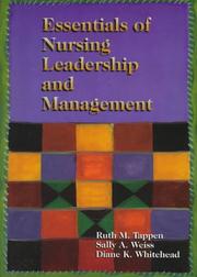 Cover of: Essentials of nursing leadership and management by Ruth M. Tappen