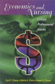 Cover of: Economics and Nursing: Critical Professional Issues