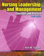 Cover of: Nursing Leadership and Management by Ruth M. Tappen, Ruth M. Tappen