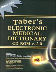 Cover of: Tabers Electronic Medical Dictionary: Cd-Rom V. 2.0