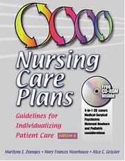 Cover of: Nursing Care Plans by Marilynn E. Doenges, Mary Frances Moorhouse, Alice Geissler-Murr