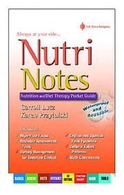 Cover of: Nutri Notes by Carroll Lutz, Karen Przytulski