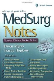 Cover of: MedSurg Notes: Nurses Clinical Pocket Guide